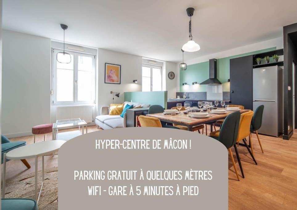 Macon Cozy / Appartement Central 100M² / 8 Pers Zewnętrze zdjęcie